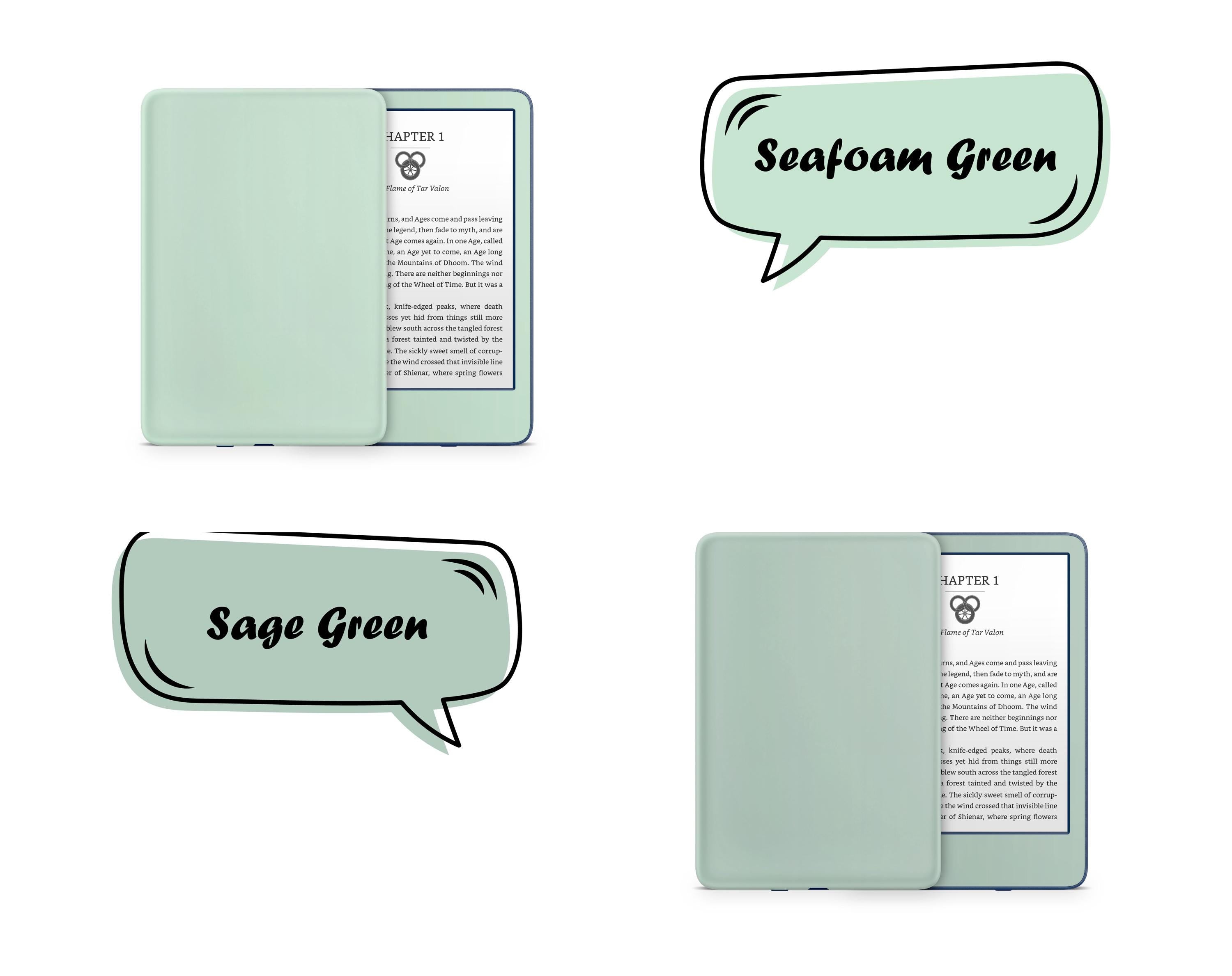 Minimalistic Solid Color Kindle Skin Decal, Color Blocking Kindle Paperwhite Skin, Kindle Oasis Skin, Kindle Sticker, Premium 3M Vinyl Wrap