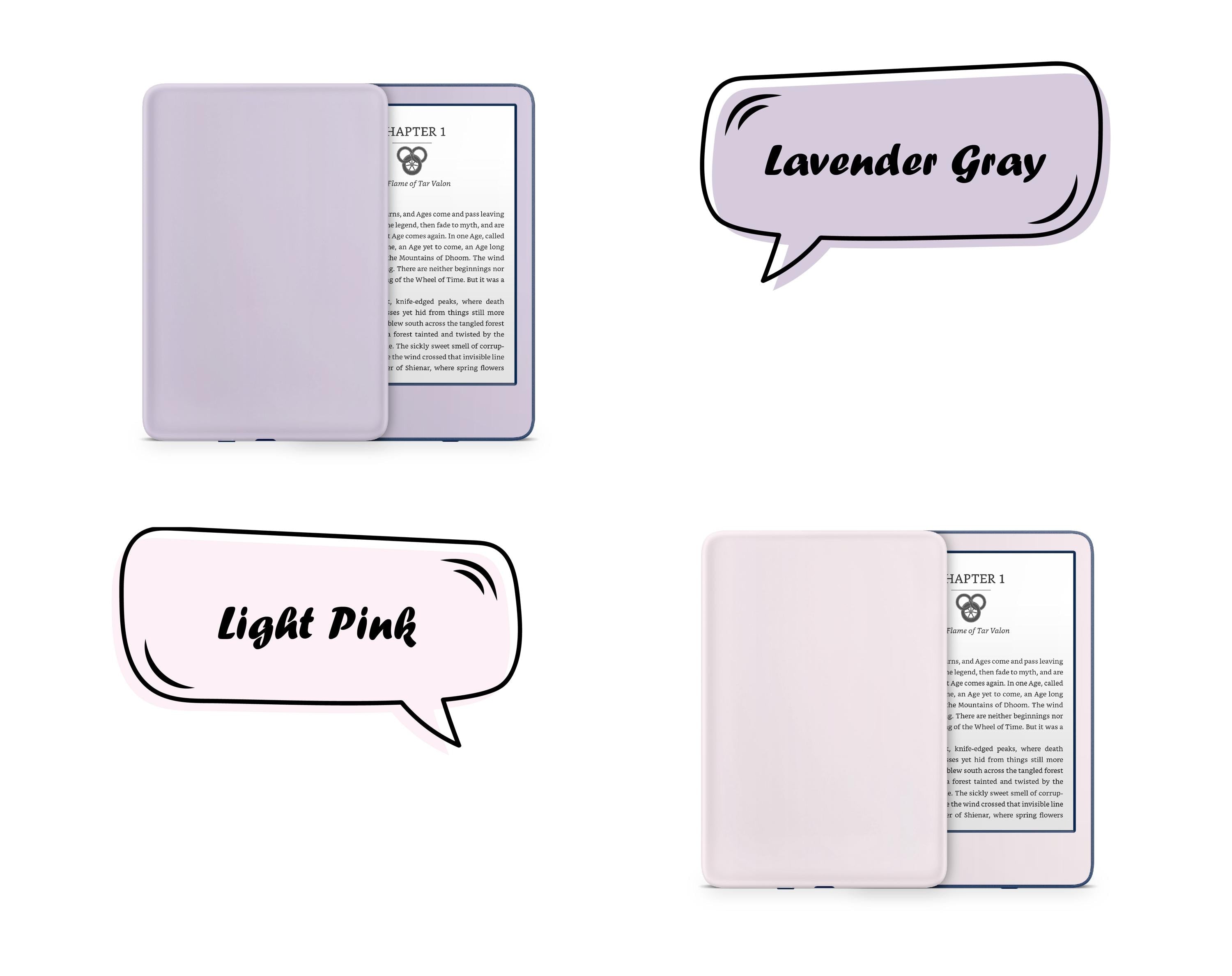 Minimalistic Solid Color Kindle Skin Decal, Color Blocking Kindle Paperwhite Skin, Kindle Oasis Skin, Kindle Sticker, Premium 3M Vinyl Wrap