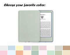 Minimalistic Solid Color Kindle Skin Decal, Color Blocking Kindle Paperwhite Skin, Kindle Oasis Skin, Kindle Sticker, Premium 3M Vinyl Wrap