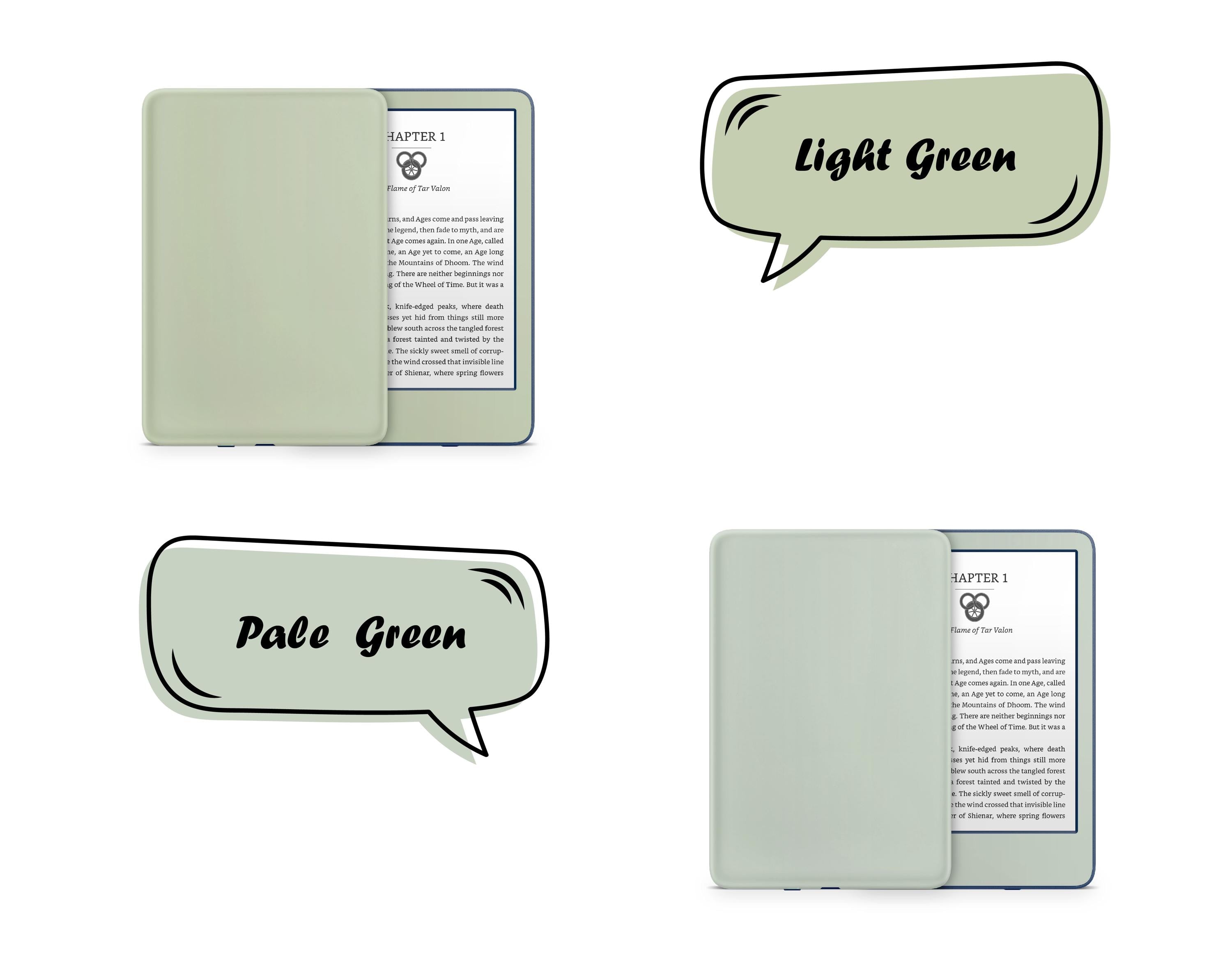 Minimalistic Solid Color Kindle Skin Decal, Color Blocking Kindle Paperwhite Skin, Kindle Oasis Skin, Kindle Sticker, Premium 3M Vinyl Wrap