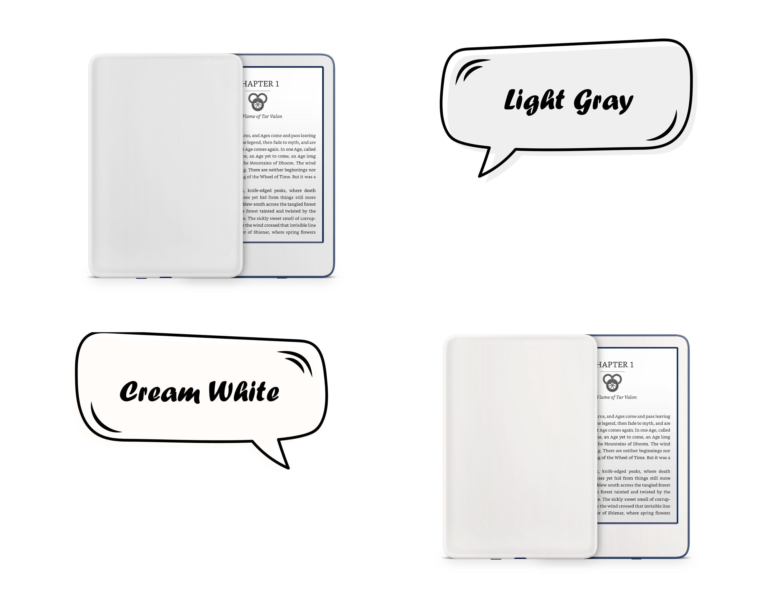 Minimalistic Solid Color Kindle Skin Decal, Color Blocking Kindle Paperwhite Skin, Kindle Oasis Skin, Kindle Sticker, Premium 3M Vinyl Wrap