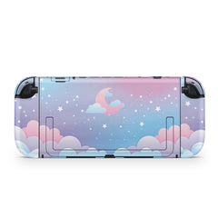Pastel Clouds Moon & Stars Nintendo Switch 2 Skin Wrap 3M Vinyl Full Cover - Tackydesign