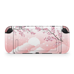 Pink Sakura Cherry Blossom Nintendo Switch 2 skin, Japanese 3M Vinyl Full Wrap Cover - Tackydesign