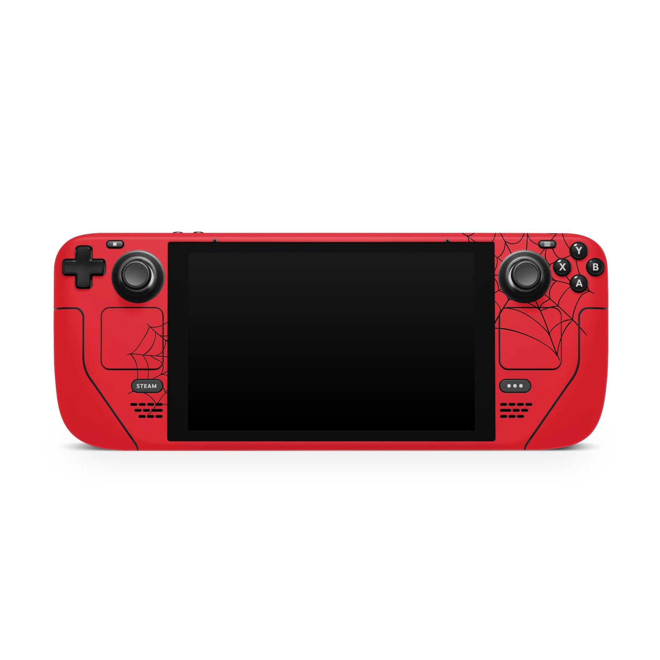 Spider Web Steam Deck skin, Kawaii Spider Skin Steam deck Red Color Cute Decal Full Wrap cover Vinyl 3m Sticker - Tackydesign