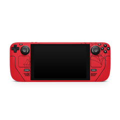 Spider Web Steam Deck skin, Kawaii Spider Skin Steam deck Red Color Cute Decal Full Wrap cover Vinyl 3m Sticker - Tackydesign