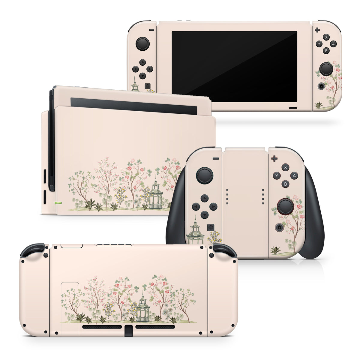 TACKY DESIGN Japanese Cherry Blossom Nintendo Switch Skin Wrap | 3M Vinyl Full Cover - Tackydesign