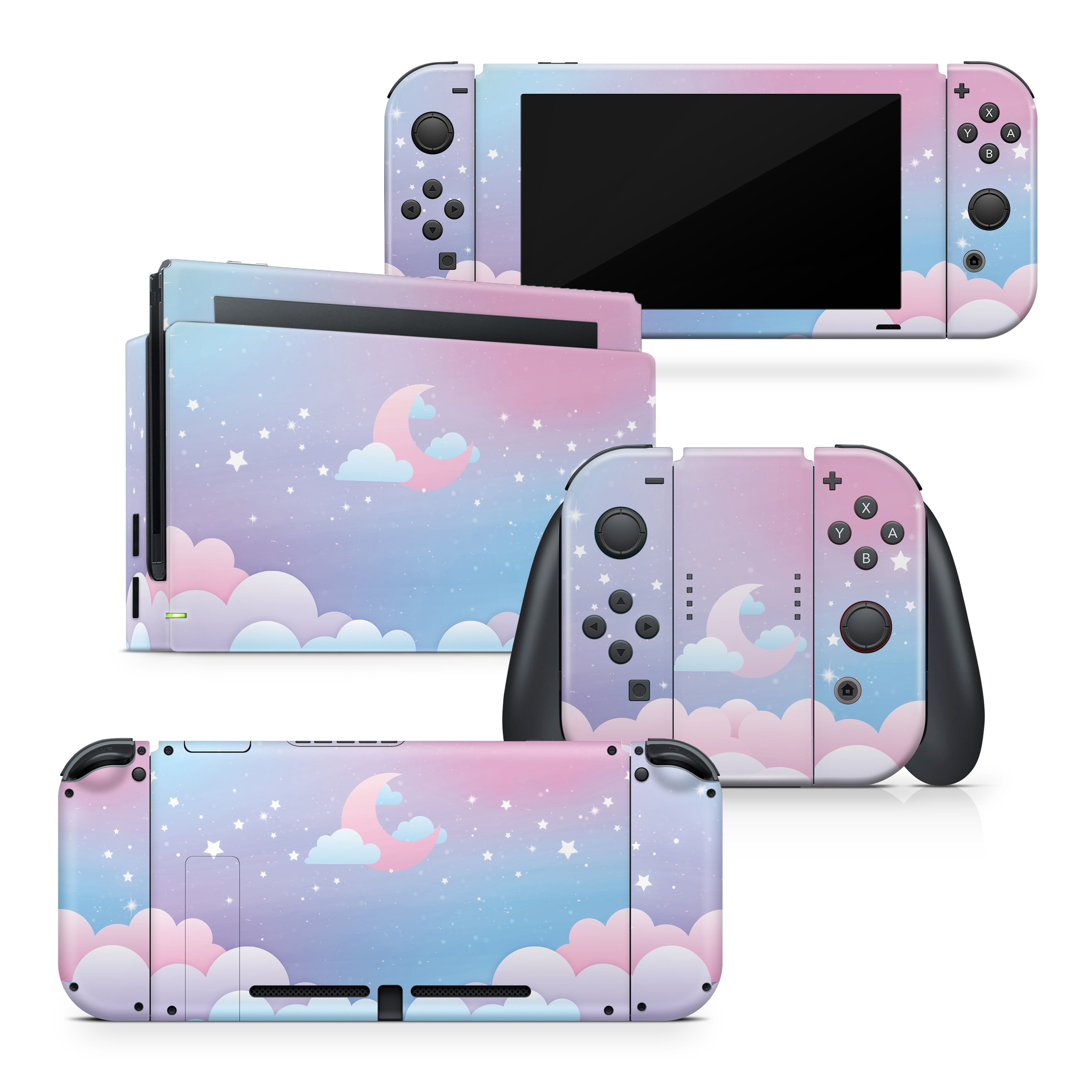 TACKY DESIGN Marble Design Nintendo Switch Skin Wrap | Colorful Cute 3M Vinyl Full Cover - Tackydesign