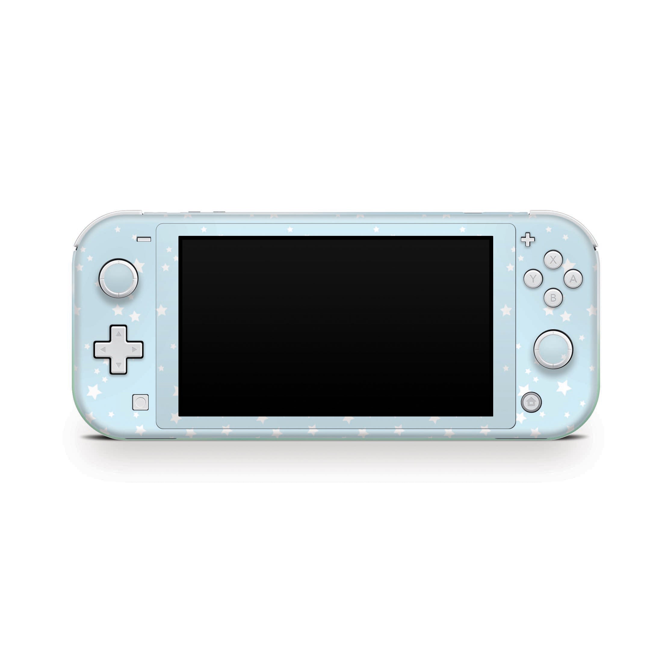 TACKY DESIGN Nintendo Switch Lite Skin Wrap | Clouds Pastel Green Starry Sky 3M Vinyl Full Cover - Tackydesign