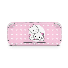 TACKY DESIGN Nintendo Switch Lite Skin Wrap | Pink Cat 3M Vinyl Full Cover - Tackydesign