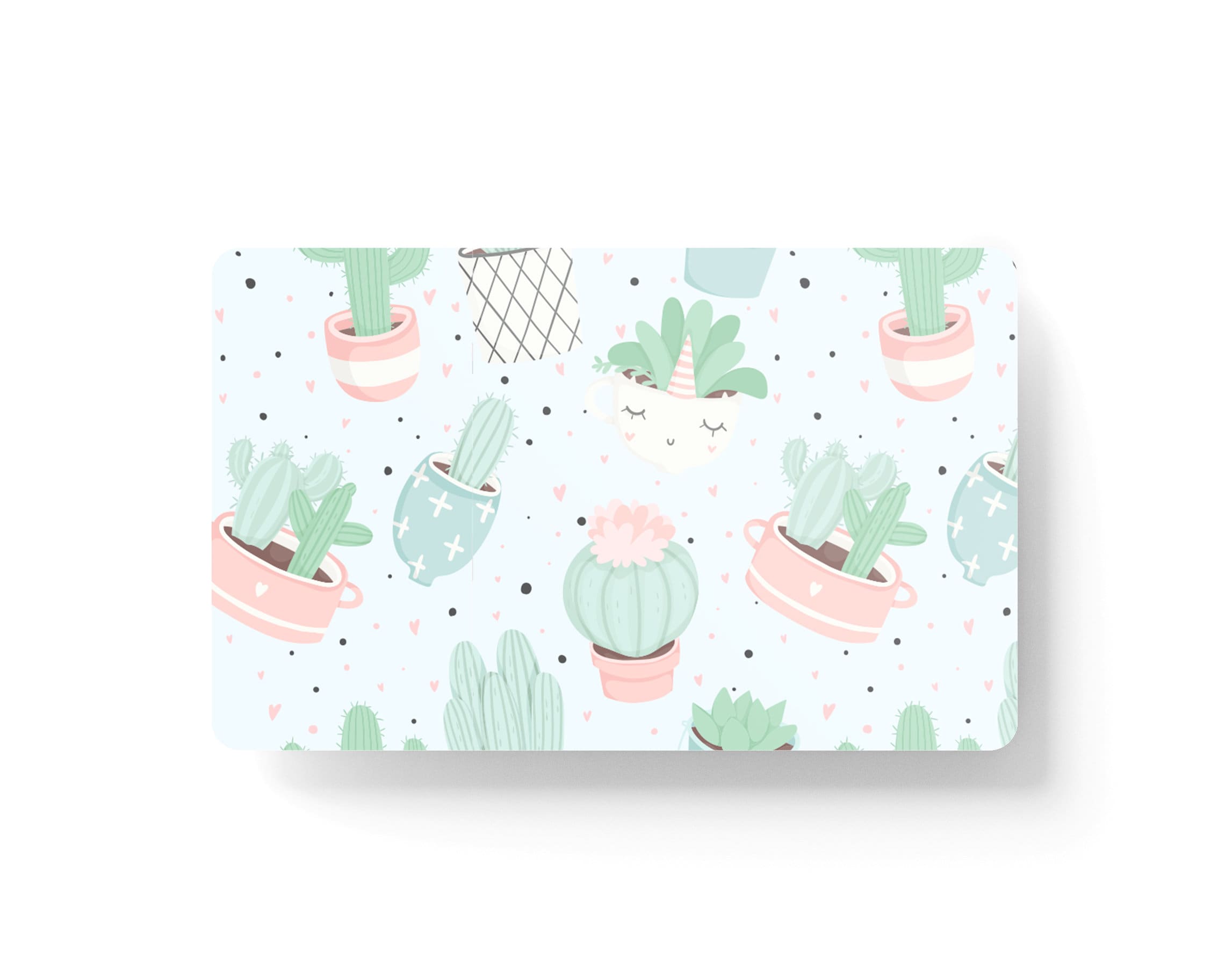 4PCS Credit Card Skin Cactus, Includes 4 variations for Debit Card Stickers Kawaii 3M Vinyl Waterproof, Bubble - Free Installation, - Tackydesign