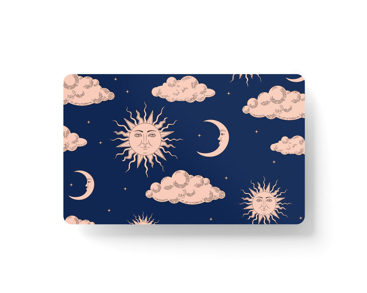 4PCS Credit Card Skin Clouds, Includes 4 different variations for Debit Card Stickers Kawaii 3M Vinyl Waterproof, Bubble - Free Installation, - Tackydesign