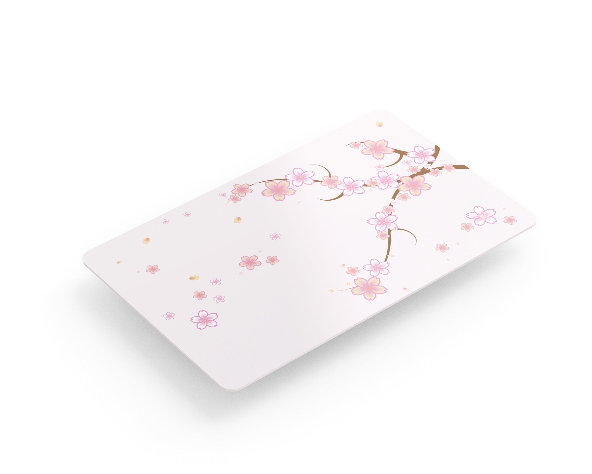 4PCS Credit Card Skin Sakura, Includes 4 variations, Debit Card Stickers cherry blossom 3M Vinyl Waterproof, Bubble - Free Installation, - Tackydesign