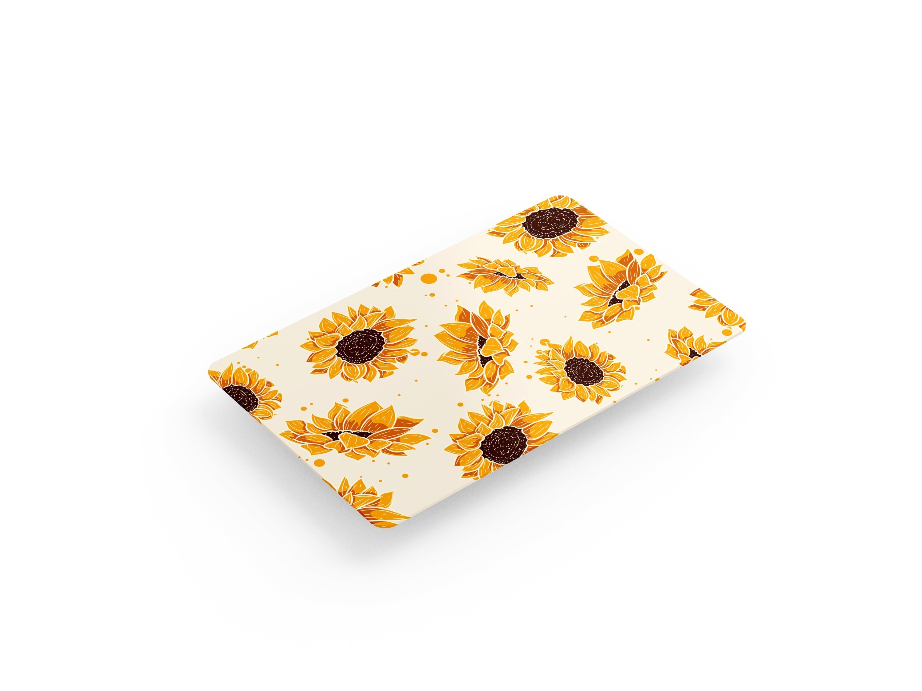 4PCS Credit Card Skin Sunflowers, Includes 4 variations for Debit Card Stickers Kawaii 3M Vinyl Waterproof, Bubble - Free Installation, - Tackydesign