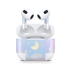 Clouds Apple Airpod Skins, Blue Airpods Sticker for Airpods 3 skin Vinyl 3m, Airpods skin earbuds, Airpods Protective Full wrap Cover - Tackydesign