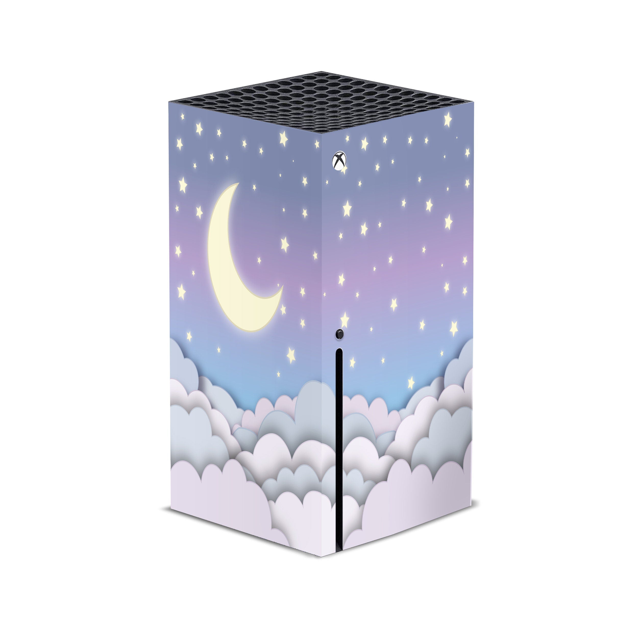 Clouds Xbox series x skin, Series s skin Moon, Vinyl 3m stickers Full wrap cover - Tackydesign