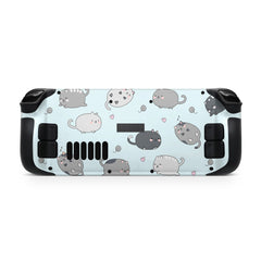 Cute Cats Steam Deck skin, Kawaii Kittens Steam Deck Decal Full Wrap cover Vinyl 3m Sticker - Tackydesign