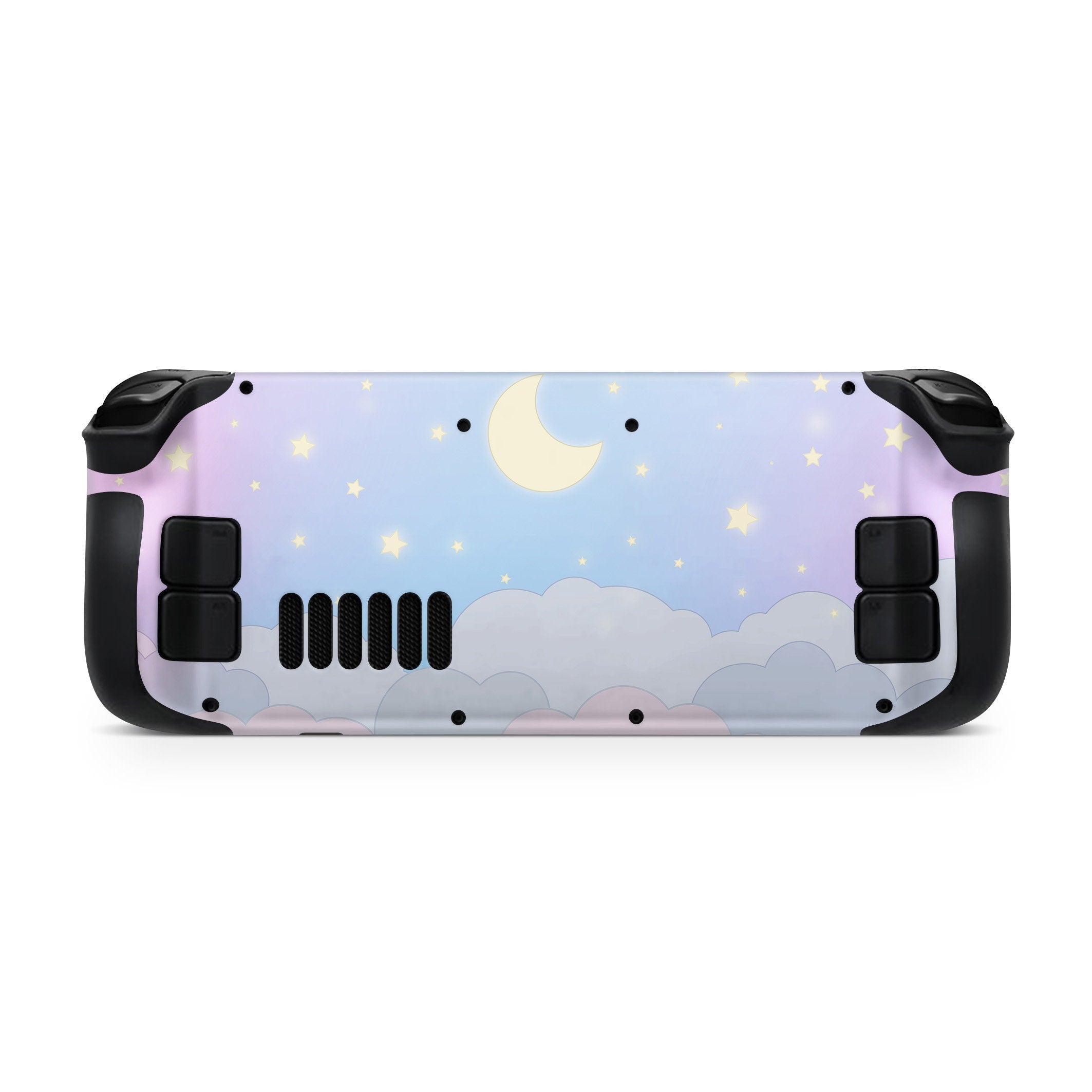 Cute Clouds Steam Deck skin, Pastel Starry Kawaii Blue Sky Color Steam Deck Decal Full Wrap cover Vinyl 3m Sticker - Tackydesign