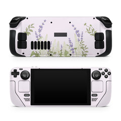 Cute Lavender Steam Deck skin, Lupine Flowers Steam Deck Kawaii Decal Cute Full Wrap cover Vinyl 3m Sticker - Tackydesign