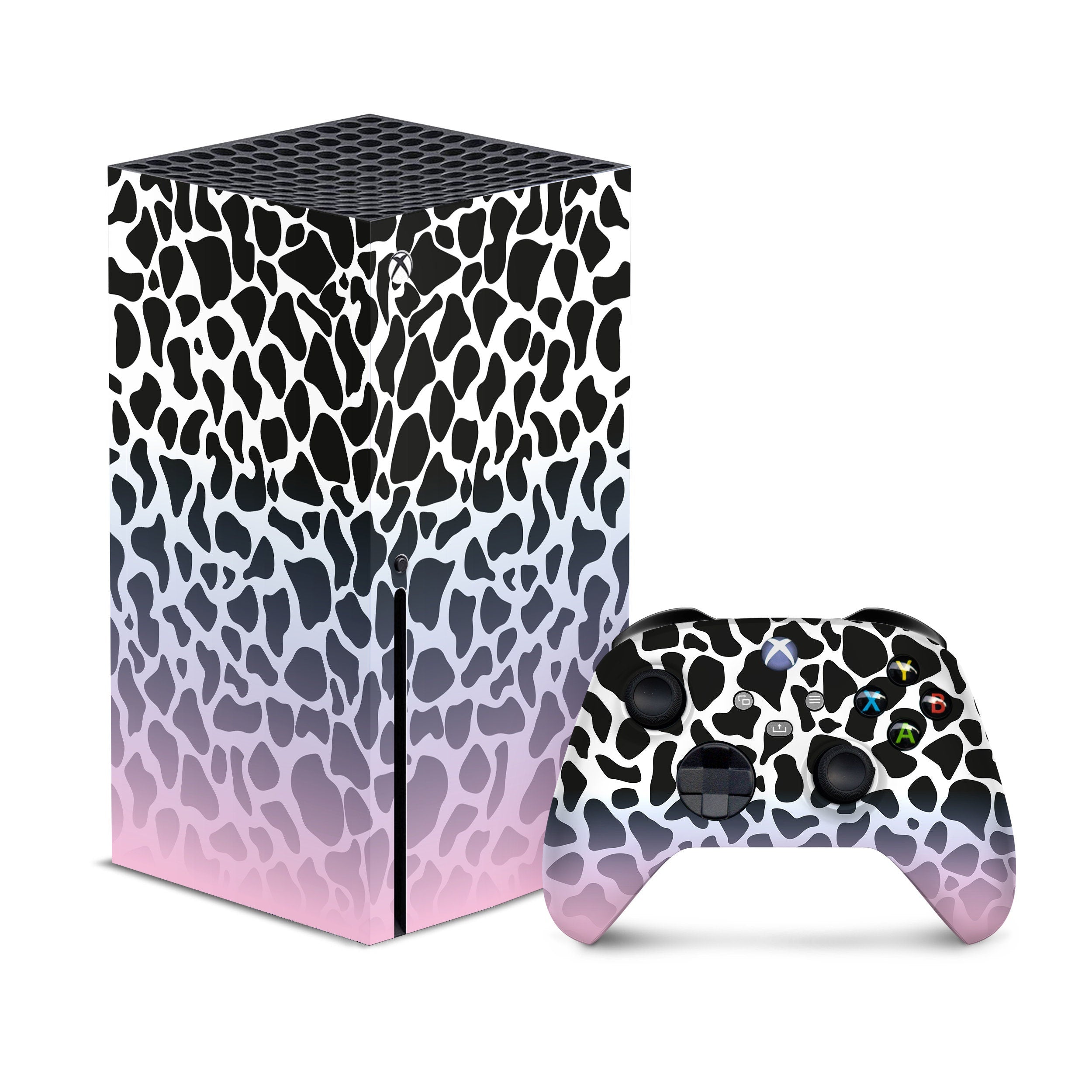 Dalmatian Xbox series x skin, Series s skin leopard, Vinyl 3m stickers Full wrap cover - Tackydesign