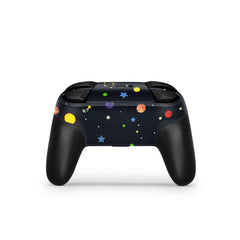 Galaxy Nintendo Switch Pro Controller Skin, Black Switch controller Full cover 3m - Tackydesign