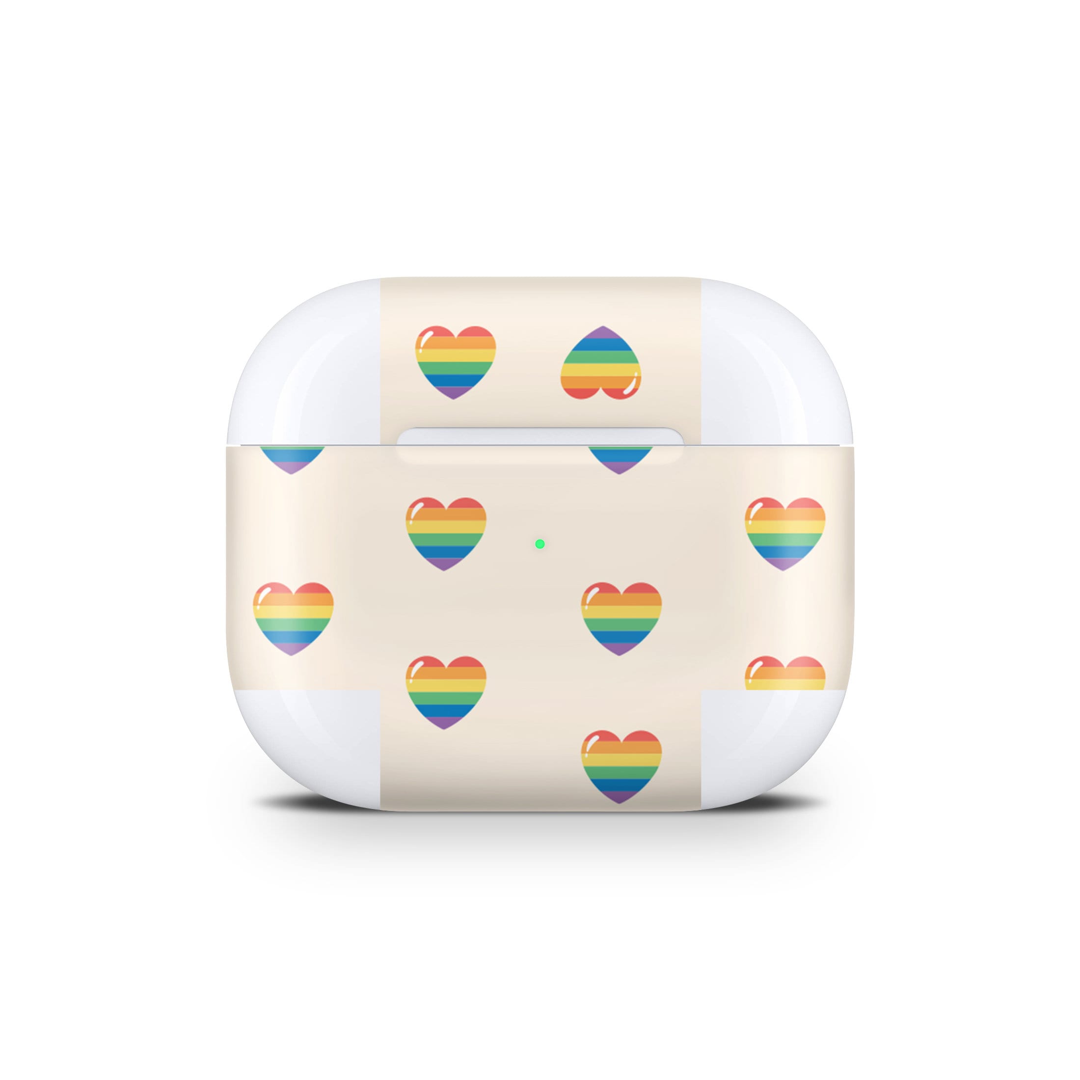 Hearts Apple Airpod Skins, Beige Airpods Sticker for Airpods 3 skin Vinyl 3m, Airpods skin earbuds, Airpods Protective Full wrap Cover - Tackydesign