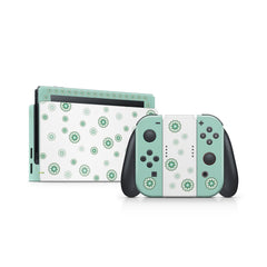 Clearance 70% sale - nintendo switches skin, Green Pastel Switch skin flower cover Full wrap 3m