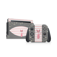 nintendo switches skin, Pink Cat switch skin, Pet switch cover Full wrap 3m