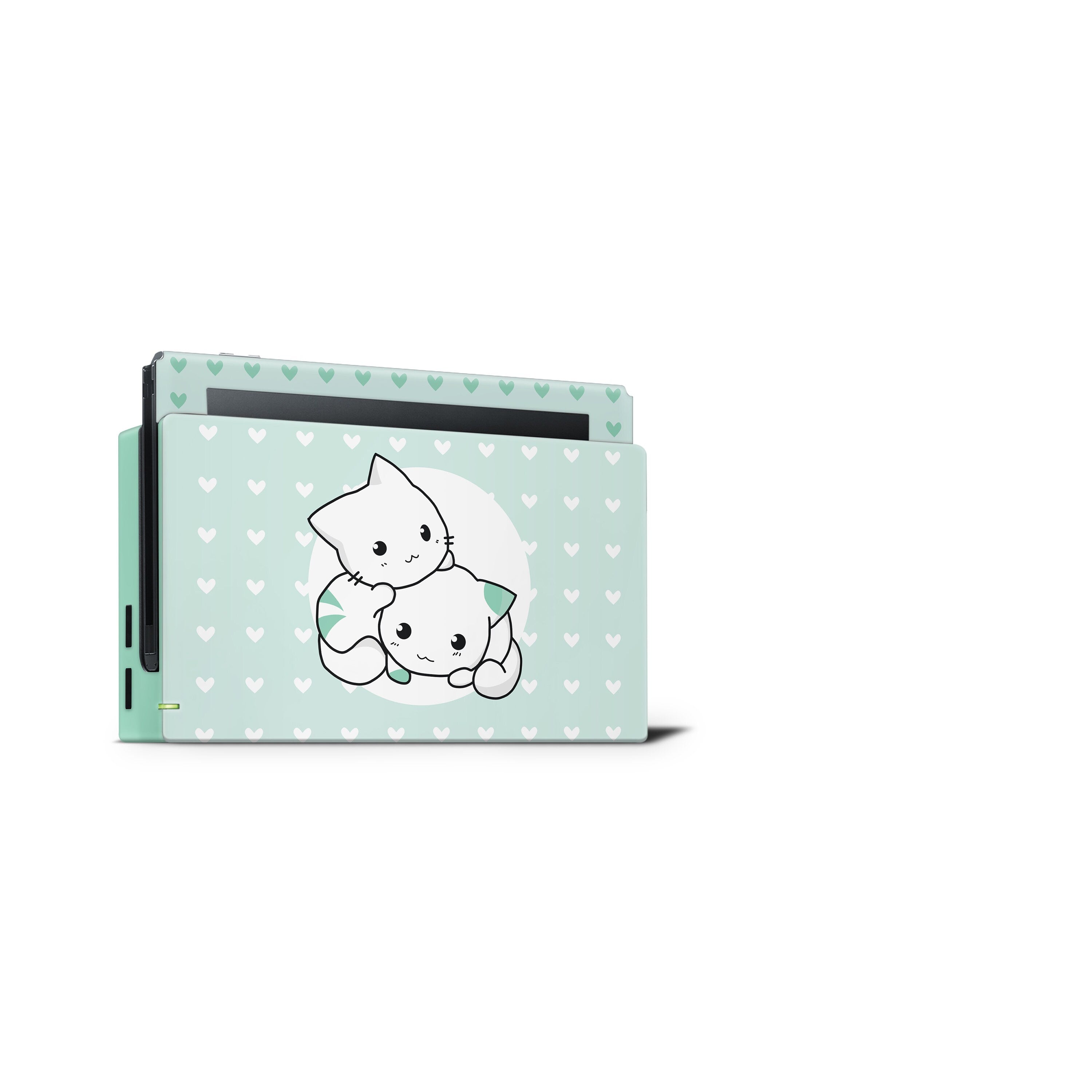 nintendo switches skin green, Cute cats switch skin Full wrap 3m