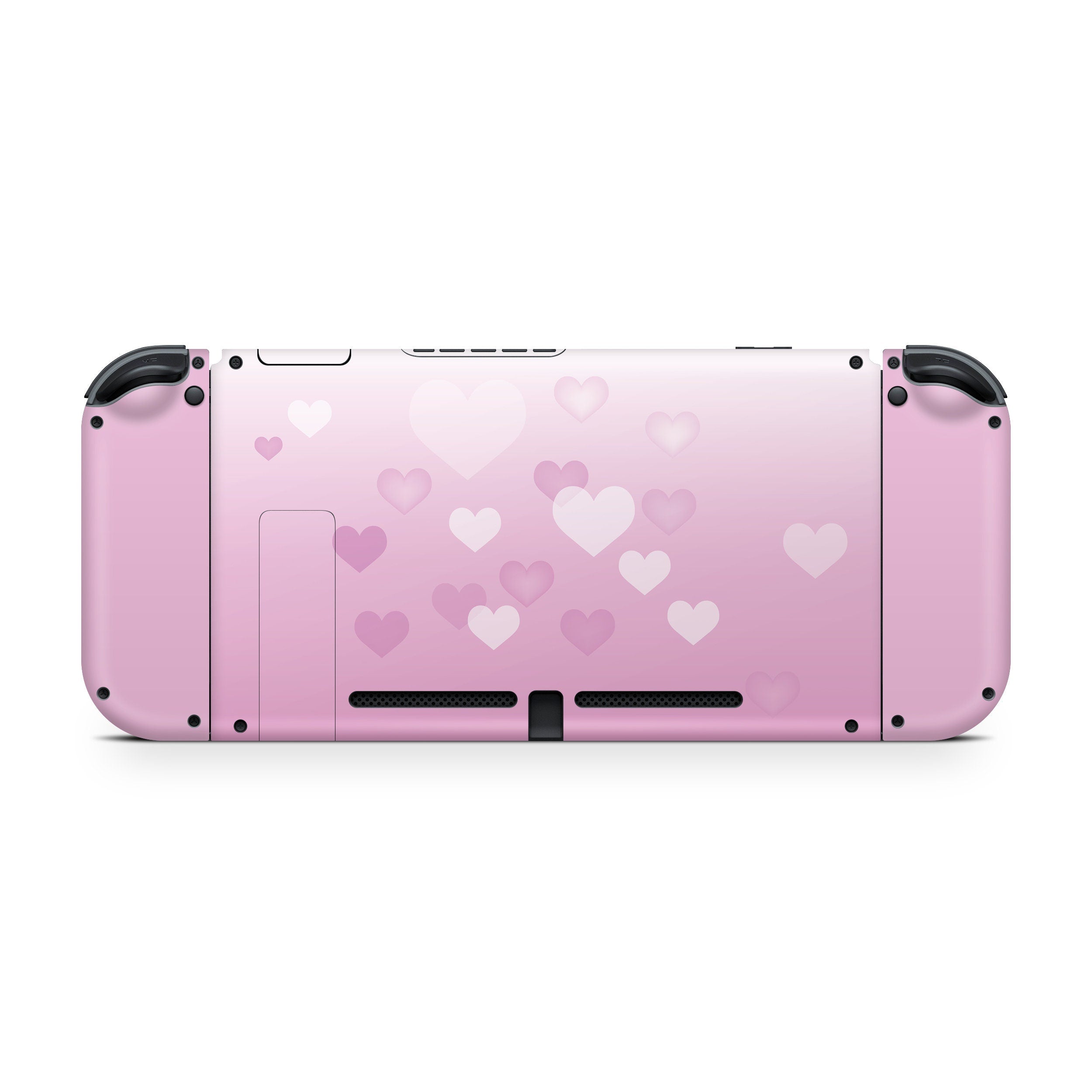 Hearts nintendo switches skin, Hearts pink switch skin pastel  3m