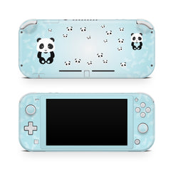 Nintendo switch Lite skin, Pastel panda blue switch lite skin Full wrap Cover 3m