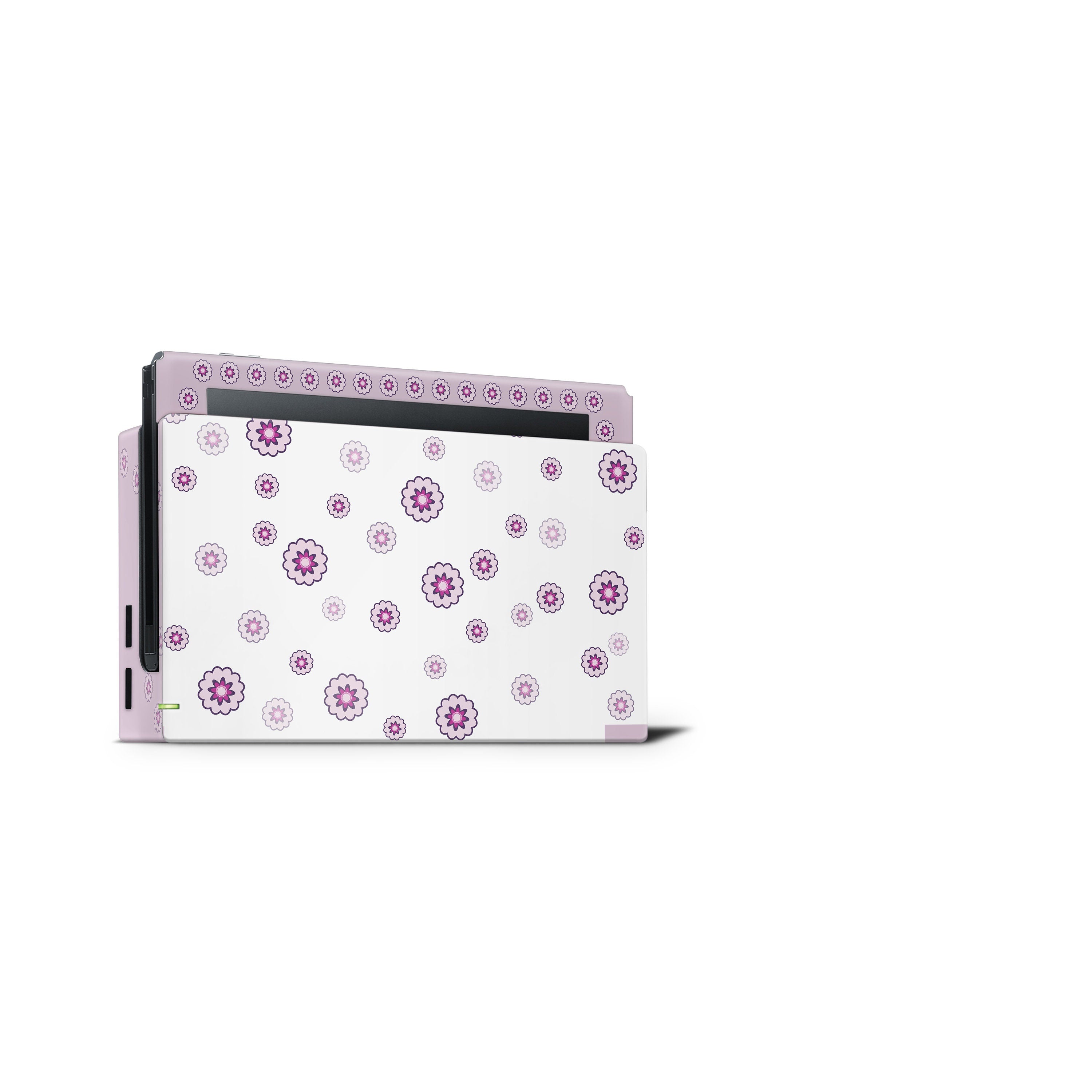 nintendo switches skin flowers, purple pastel switch skin Full wrap 3m