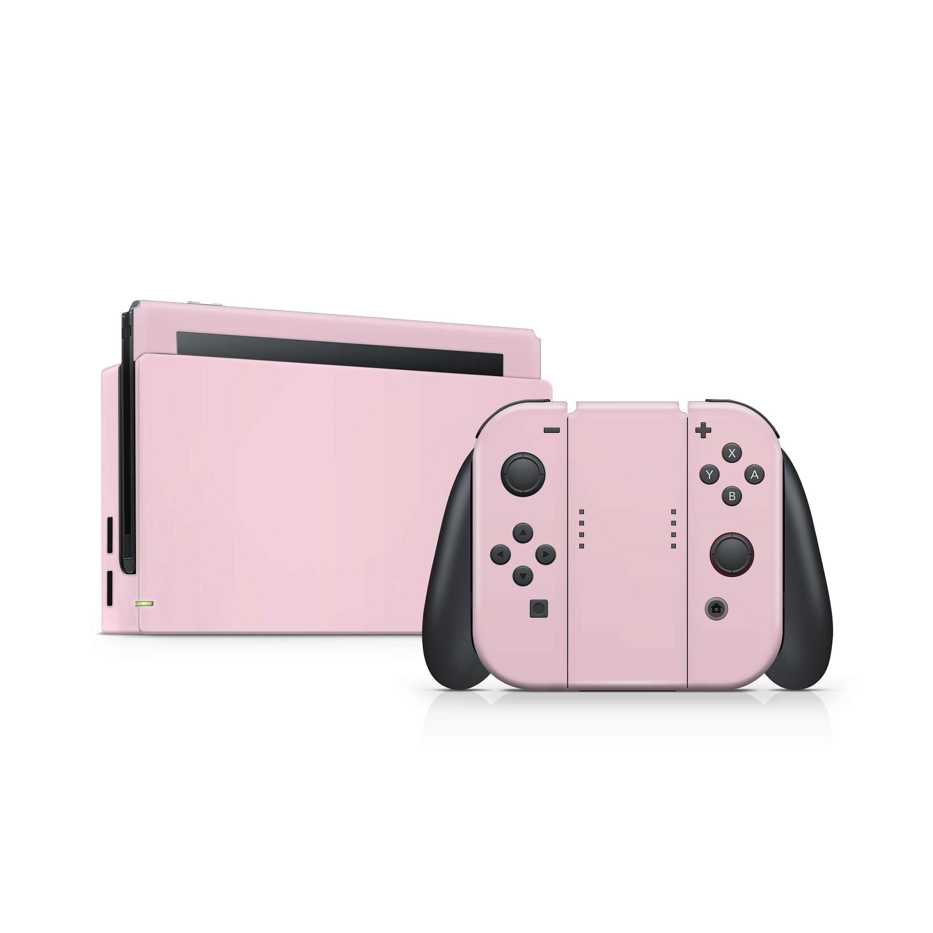 nintendo switches skin Solid color, Pastel pink, Baby pink, Turquoise, Navy blue, and more