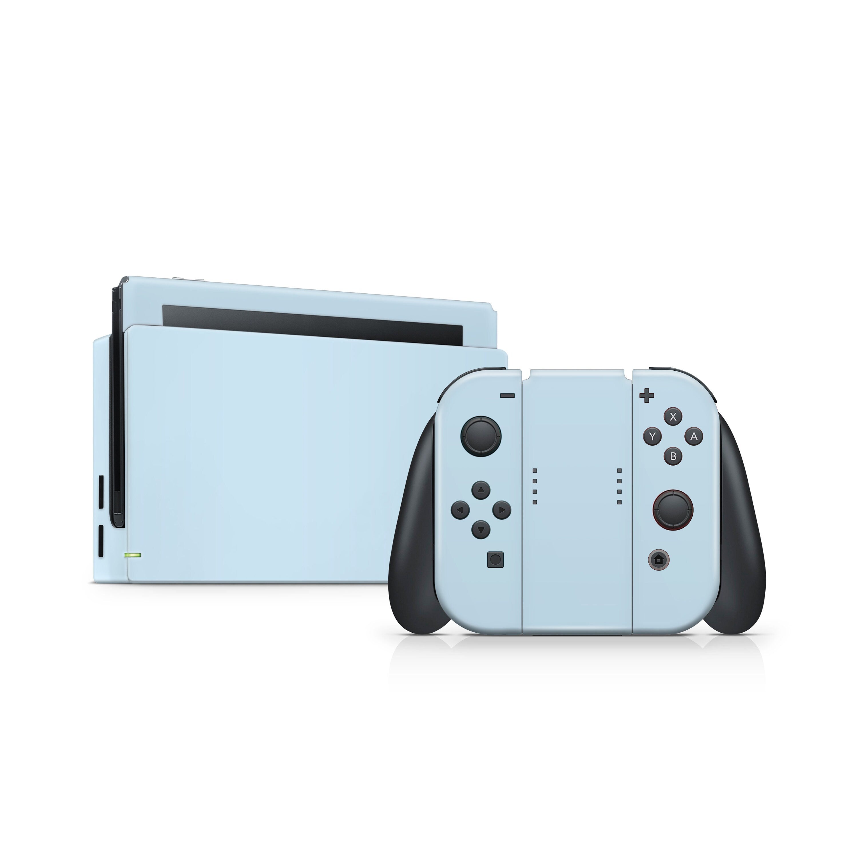 nintendo switches skin Solid color, Pastel pink, Baby pink, Turquoise, Navy blue, and more