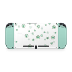 Clearance 70% sale - nintendo switches skin, Green Pastel Switch skin flower cover Full wrap 3m