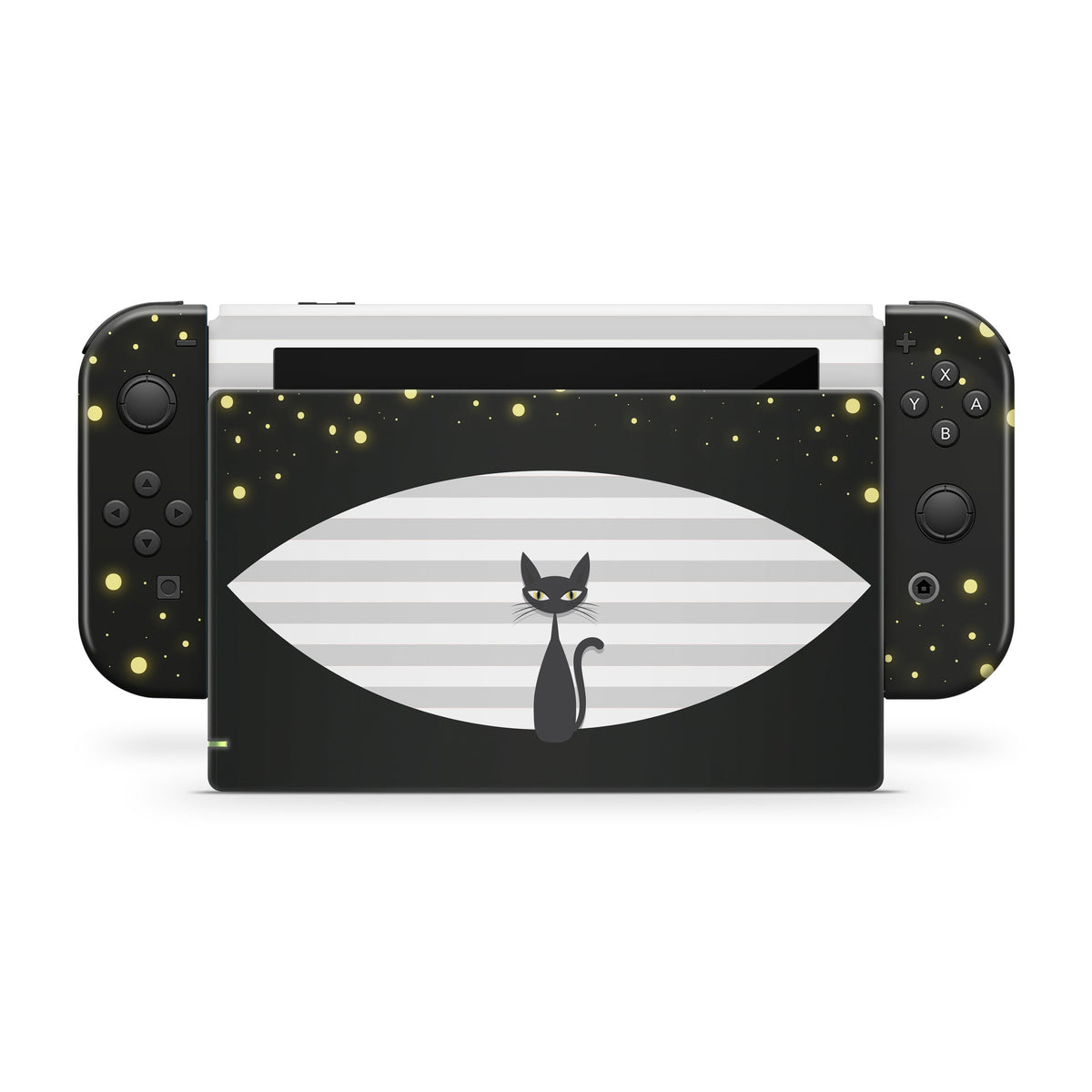 nintendo switches skin, Black Cat Switch skin, Pet switch skin Full wrap 3m