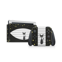 nintendo switches skin, Black Cat Switch skin, Pet switch skin Full wrap 3m