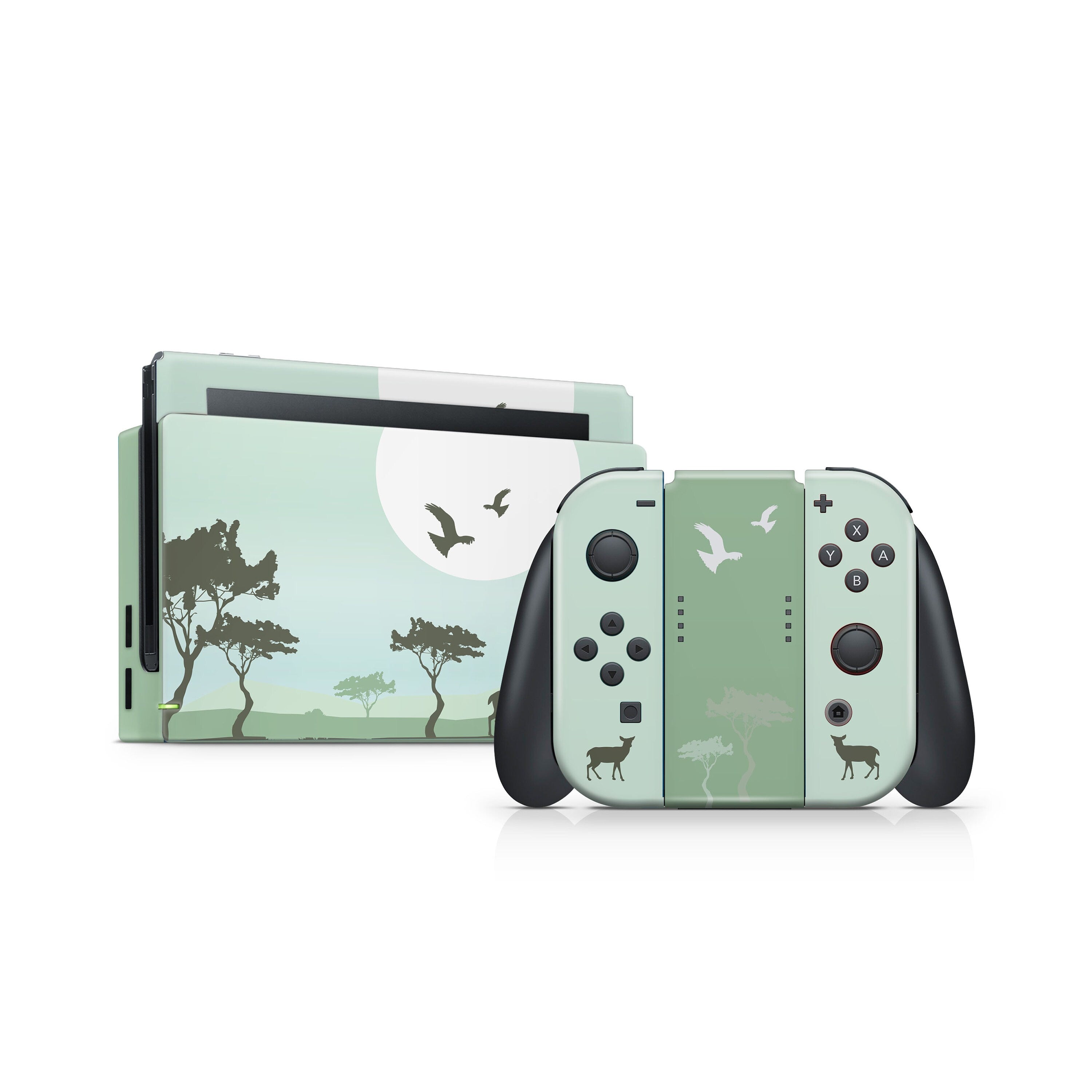 Clearance 70% sale - nintendo switches skin, Wrap jungle switch skin, Full wrap 3m