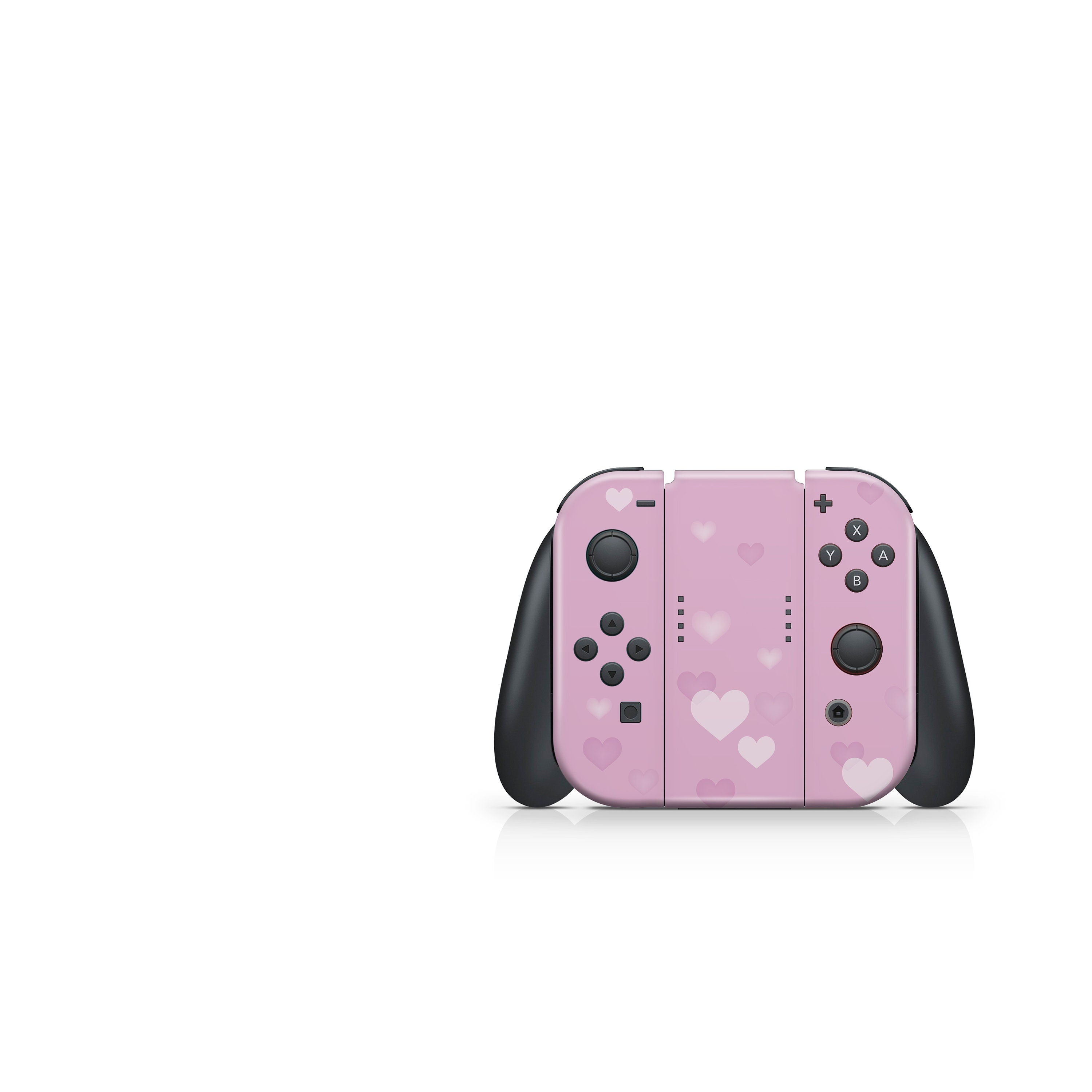 Hearts nintendo switches skin, Hearts pink switch skin pastel  3m