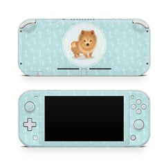 Nintendo switch lite skin blue, dog switch lite skin Cute puppy skin Full wrap 3m