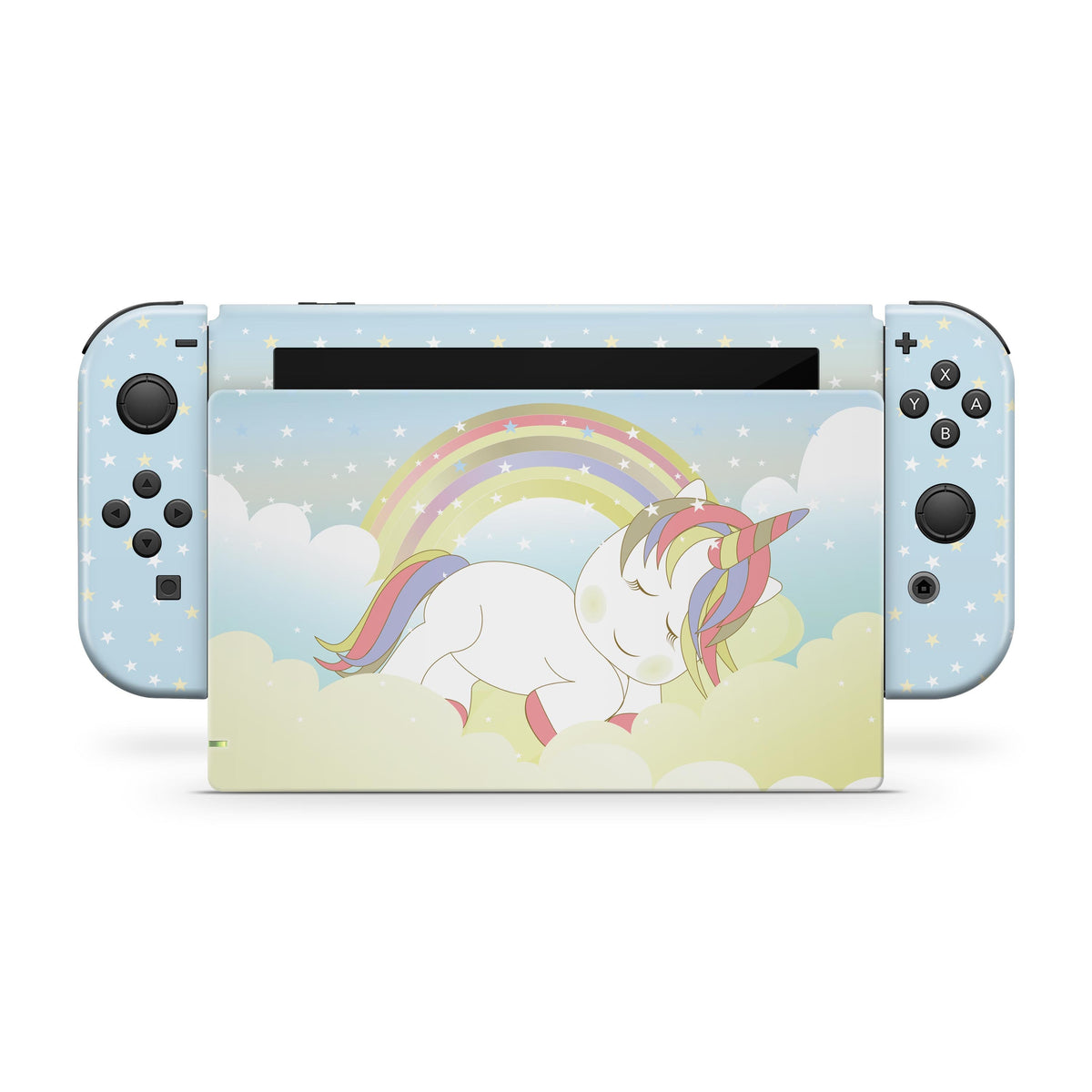 nintendo switches skin, Baby unicorn switch skin, Rainbow switch skin Full wrap 3m