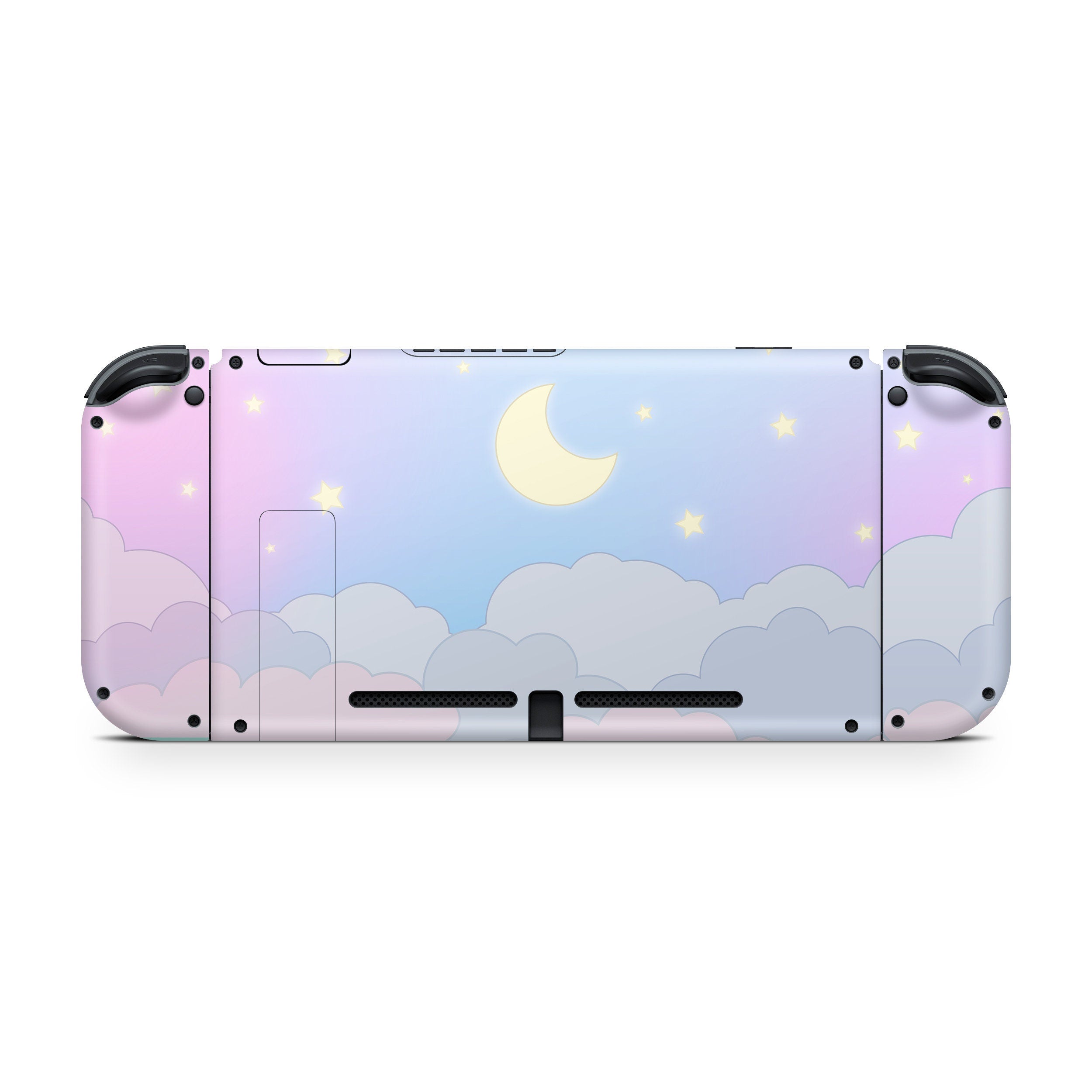 nintendo switches skin Clouds, Pastel Starry blue Sky switch skin moon Full wrap 3m