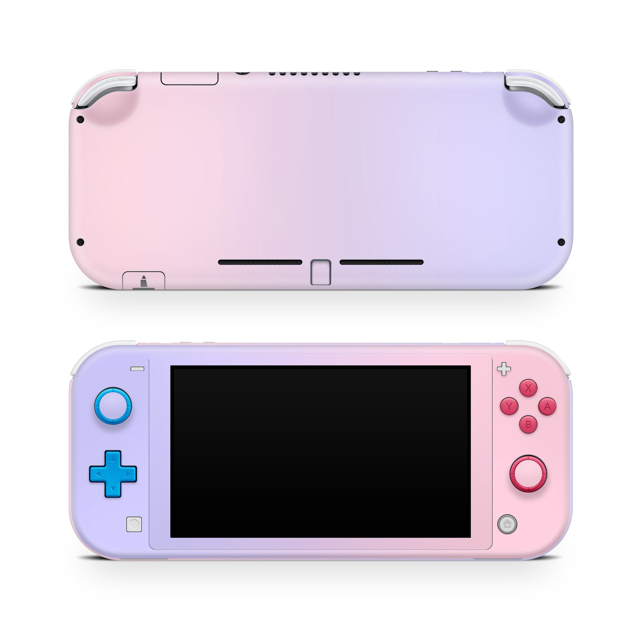 Nintendo switch lite skin Duo color, Pastel pink, Baby pink, Turquoise, Navy blue, and more