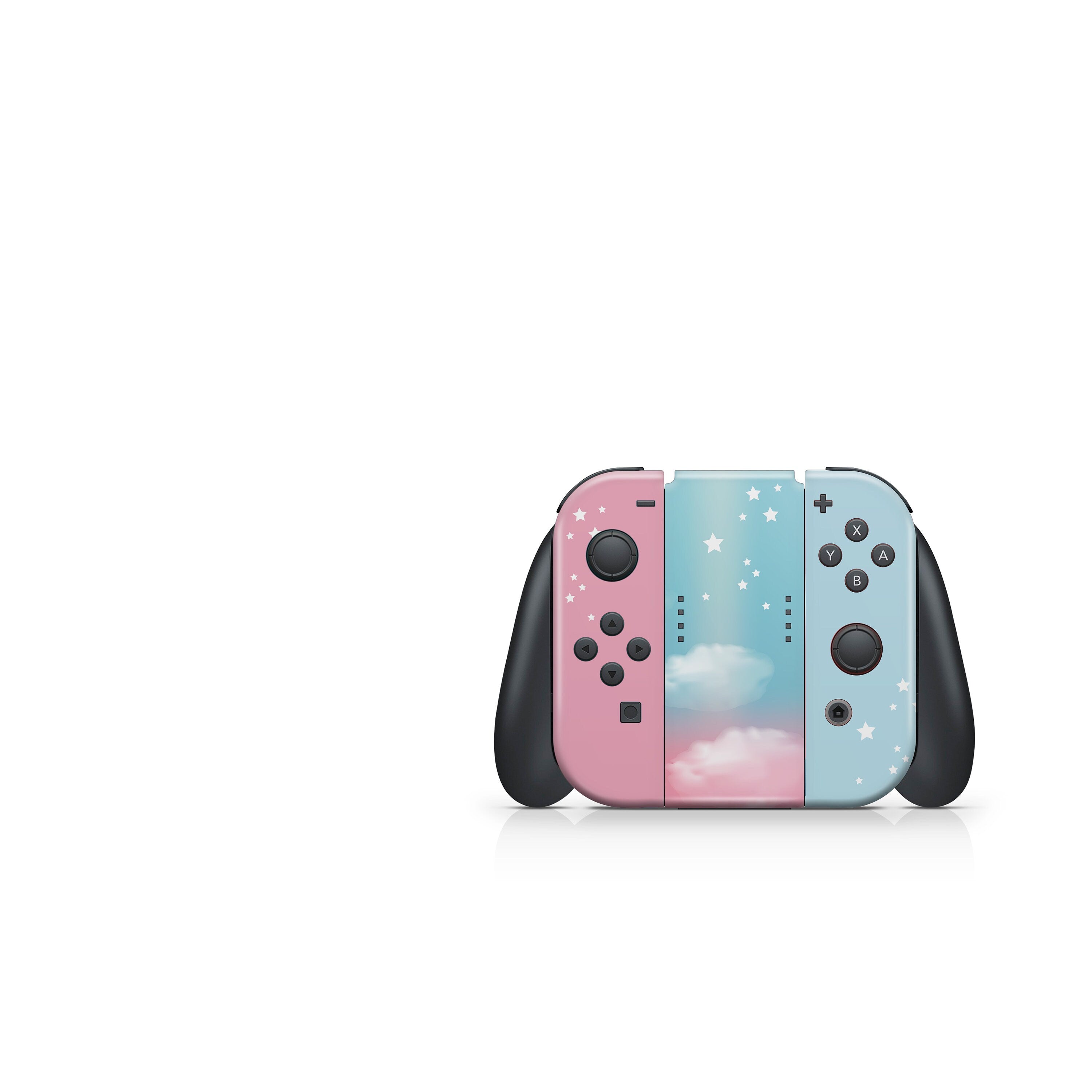 nintendo switches skin, Pastel Clouds Starry Sky switch skin Full wrap 3m