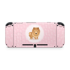 Pastel pink nintendo switches skin, Cute puppy dog switch skin, Pet skin Full wrap 3m