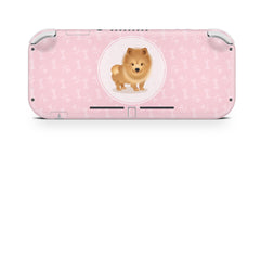 Nintendo switch lite skin pastel pink, Cute dog switch lite skin, Pet skin Full wrap 3m