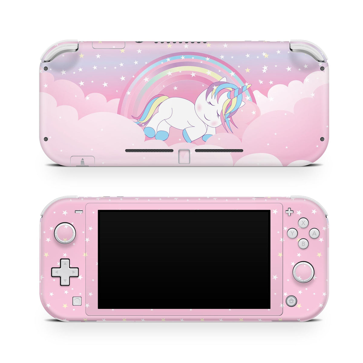 Nintendo switch lite skin pastel Pink, Unicorn switches lite skin, Rainbow skin Full wrap 3m