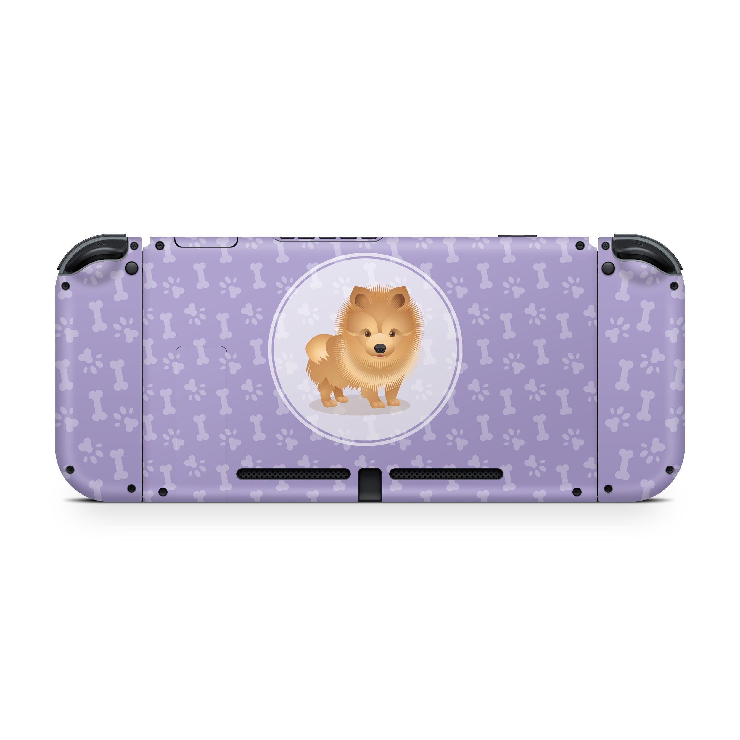 Purple nintendo switches skin, Cute puppy dog switch skin, Pet skin Full wrap 3m