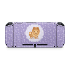 Purple nintendo switches skin, Cute puppy dog switch skin, Pet skin Full wrap 3m