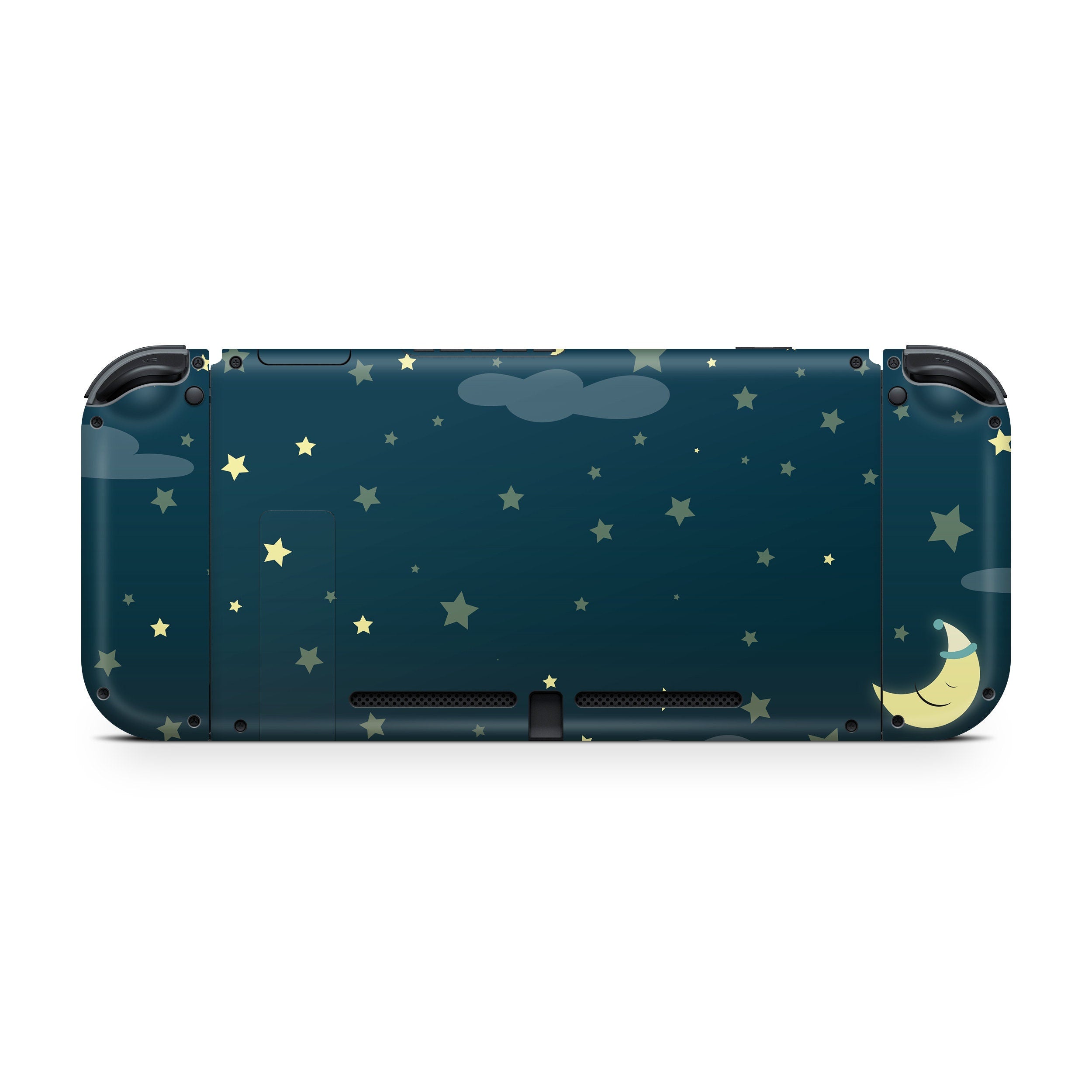 Clouds nintendo switches skin, Dark Blue Sky switch skin moon Full wrap 3m