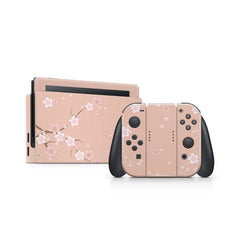 Sakura nintendo switches skin Beige, Flowres switch skin Full cover 3m